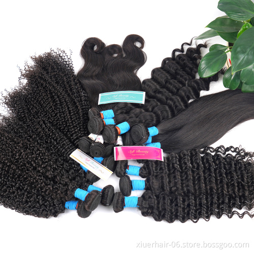 Cuticle Aligned Virgin Hair Weaves, Human Hair Bundles 10A Mink Brazilian Hair, Raw Human Hair Bundles